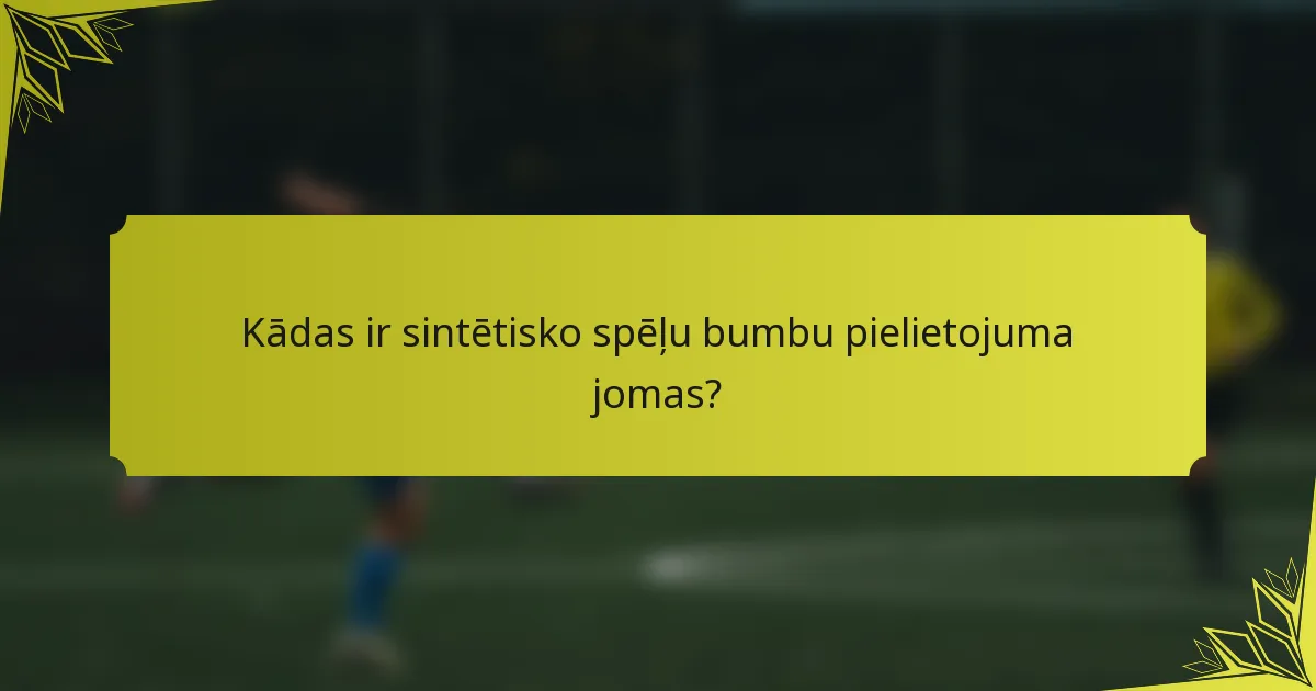 Kādas ir sintētisko spēļu bumbu pielietojuma jomas?